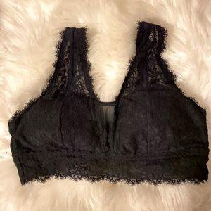 Aerie black lace bralette, never worn, XL